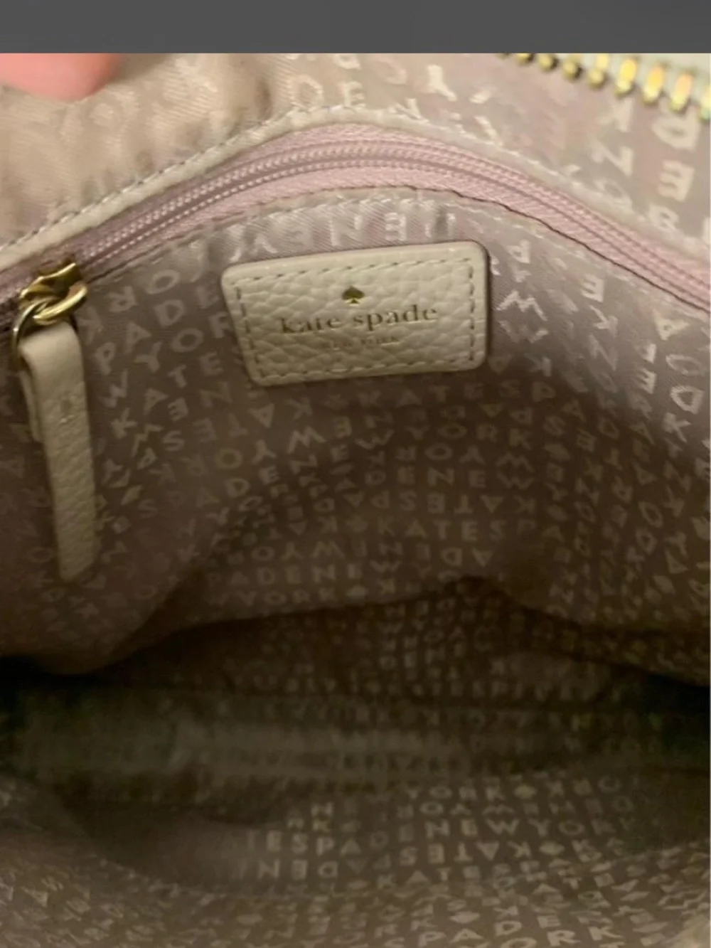 Kate Spade Chester Street Dessi Leather Crossbody Bag Pumice